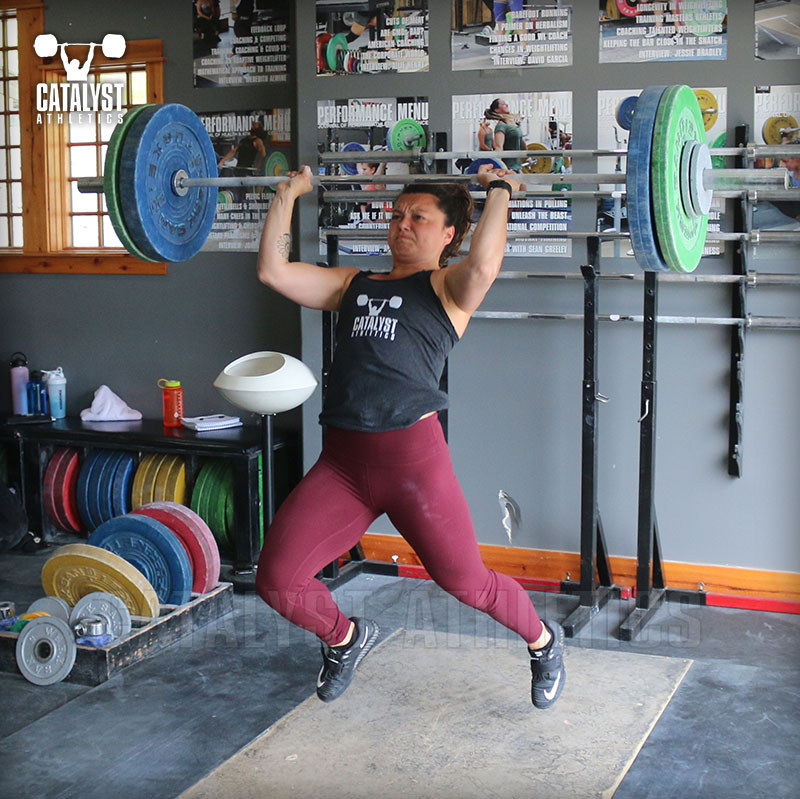 Steph jerk - Olympic Weightlifting, strength, conditioning, fitness, nutrition - Catalyst Athletics 