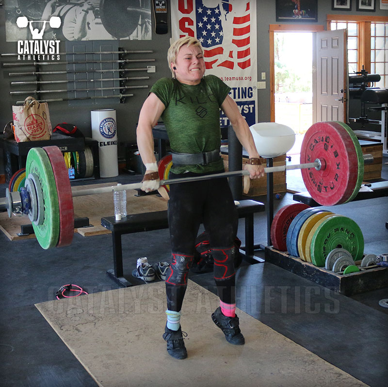 Amanda clean pull - Olympic Weightlifting, strength, conditioning, fitness, nutrition - Catalyst Athletics 