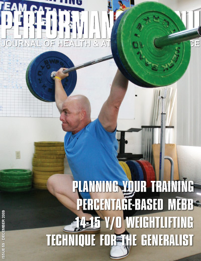 Performance Menu cover issue 59 - Olympic Weightlifting, strength, conditioning, fitness, nutrition - Catalyst Athletics 