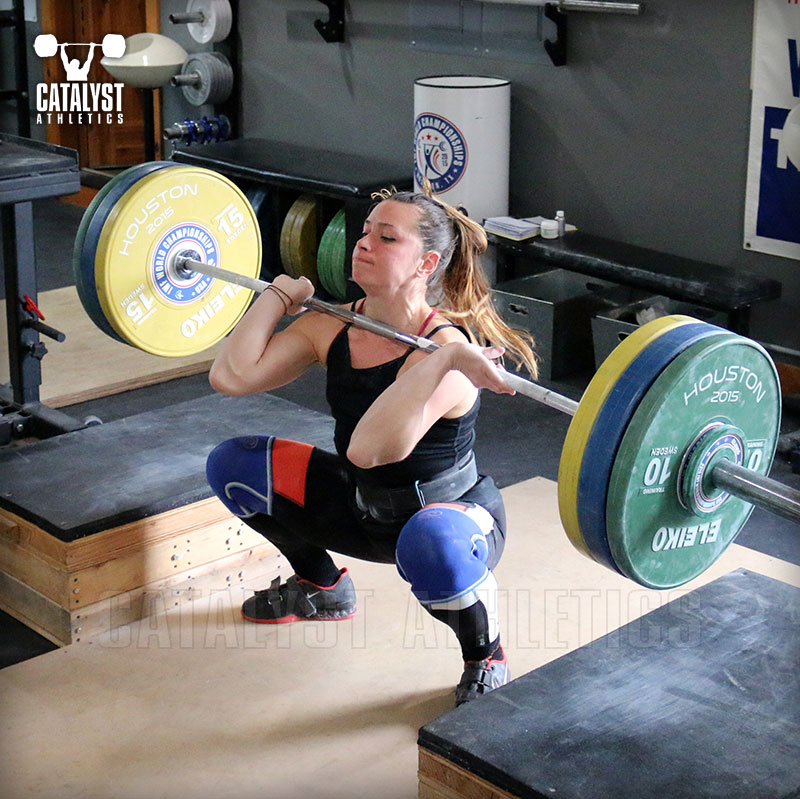 Jess block clean - Olympic Weightlifting, strength, conditioning, fitness, nutrition - Catalyst Athletics 