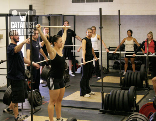 Olympic weightlifting seminar, Fallbrook, CA 2007 - Olympic Weightlifting, strength, conditioning, fitness, nutrition - Catalyst Athletics 