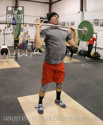 Derek adjusting for the jerk - Olympic Weightlifting, strength, conditioning, fitness, nutrition - Catalyst Athletics