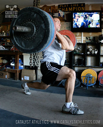 Josh Everett split clean - Olympic Weightlifting, strength, conditioning, fitness, nutrition - Catalyst Athletics