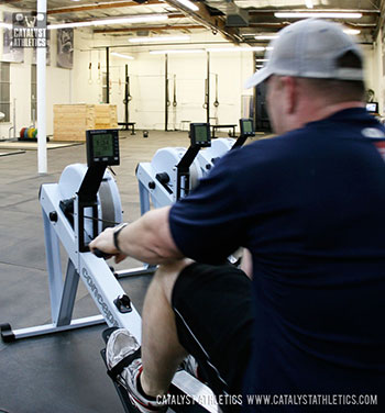 Tom destroying a 500 m row - Olympic Weightlifting, strength, conditioning, fitness, nutrition - Catalyst Athletics