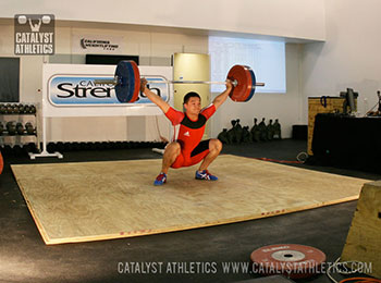 Steve nailing a 115 kg snatch - Olympic Weightlifting, strength, conditioning, fitness, nutrition - Catalyst Athletics