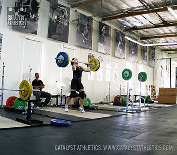 Aimee split jerk - Olympic Weightlifting, strength, conditioning, fitness, nutrition - Catalyst Athletics