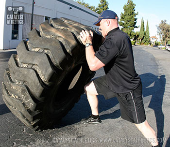 Tom tire flip - Olympic Weightlifting, strength, conditioning, fitness, nutrition - Catalyst Athletics