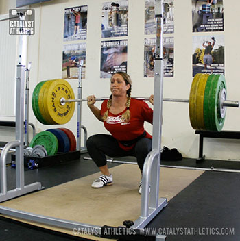 Jocelyn back squat - Olympic Weightlifting, strength, conditioning, fitness, nutrition - Catalyst Athletics
