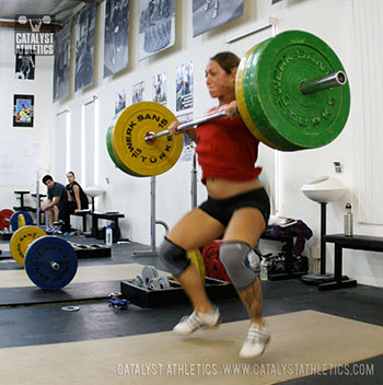 Jocelyn clean turnover - Olympic Weightlifting, strength, conditioning, fitness, nutrition - Catalyst Athletics