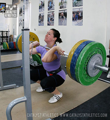 Natalie front squat - Olympic Weightlifting, strength, conditioning, fitness, nutrition - Catalyst Athletics