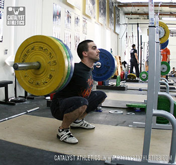 Travis back squat - Olympic Weightlifting, strength, conditioning, fitness, nutrition - Catalyst Athletics