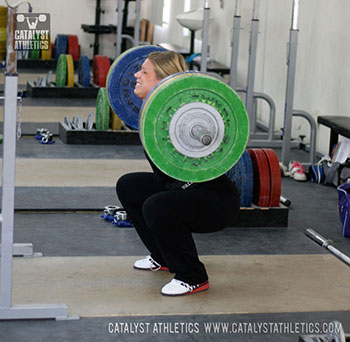 Kara back squat - Olympic Weightlifting, strength, conditioning, fitness, nutrition - Catalyst Athletics