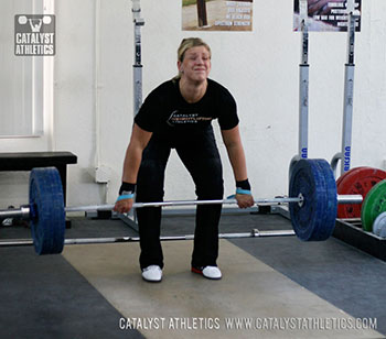 Kara clean pull - Olympic Weightlifting, strength, conditioning, fitness, nutrition - Catalyst Athletics