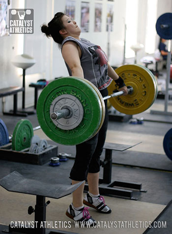 Aimee snatch pull - Olympic Weightlifting, strength, conditioning, fitness, nutrition - Catalyst Athletics
