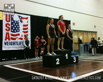 Jocelyn Forest - Silver medal in the clean & jerk at 2011 USAW National Championships - Olympic Weightlifting, strength, conditioning, fitness, nutrition - Catalyst Athletics