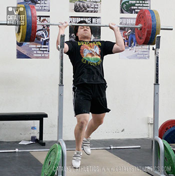 Steve split jerk - Olympic Weightlifting, strength, conditioning, fitness, nutrition - Catalyst Athletics