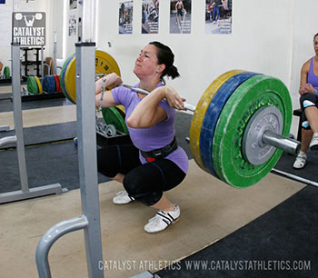 Natalie front squat - Olympic Weightlifting, strength, conditioning, fitness, nutrition - Catalyst Athletics