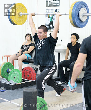 Mike split jerk - Olympic Weightlifting, strength, conditioning, fitness, nutrition - Catalyst Athletics