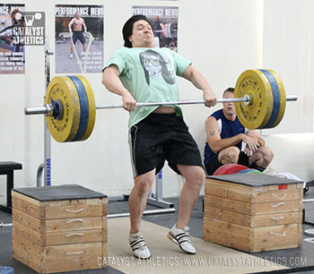Steve clean from the blocks - Olympic Weightlifting, strength, conditioning, fitness, nutrition - Catalyst Athletics