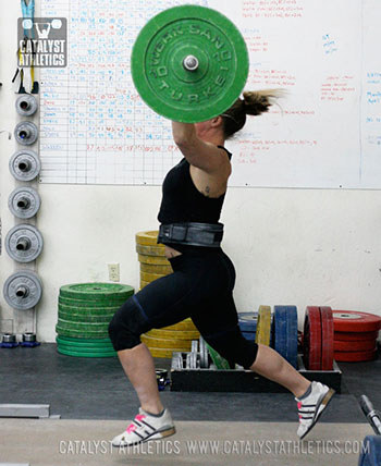 Aimee split jerk - Olympic Weightlifting, strength, conditioning, fitness, nutrition - Catalyst Athletics