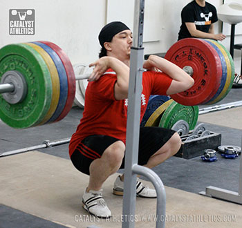 Steve front squat - Olympic Weightlifting, strength, conditioning, fitness, nutrition - Catalyst Athletics