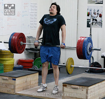 Steve clean pull off the blocks - Olympic Weightlifting, strength, conditioning, fitness, nutrition - Catalyst Athletics