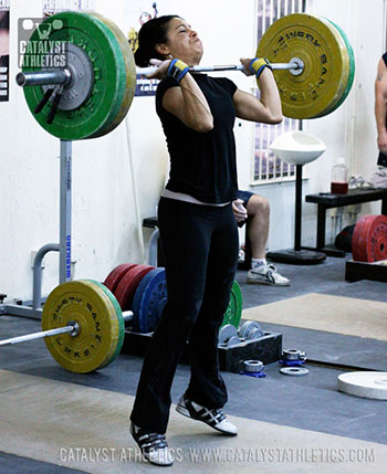 Jacqueline split jerk - Olympic Weightlifting, strength, conditioning, fitness, nutrition - Catalyst Athletics