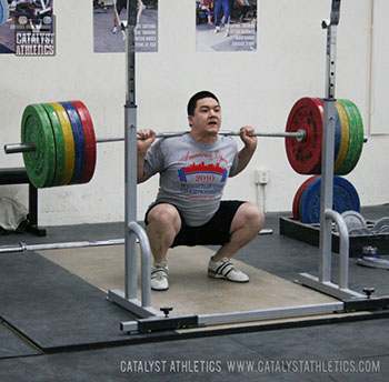 Steve back squat - Olympic Weightlifting, strength, conditioning, fitness, nutrition - Catalyst Athletics