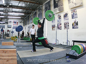 Dawn split jerk - Olympic Weightlifting, strength, conditioning, fitness, nutrition - Catalyst Athletics