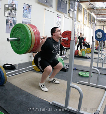 Steve back squat - Olympic Weightlifting, strength, conditioning, fitness, nutrition - Catalyst Athletics