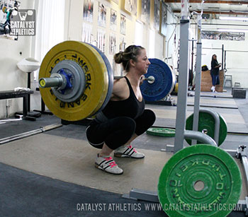 Aimee back squat - Olympic Weightlifting, strength, conditioning, fitness, nutrition - Catalyst Athletics