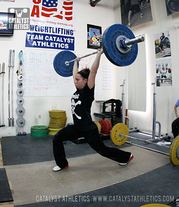 Alyssa split jerk - Olympic Weightlifting, strength, conditioning, fitness, nutrition - Catalyst Athletics