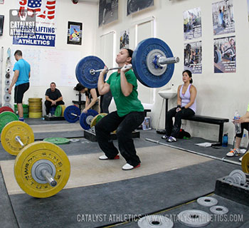 Alyssa clean - Olympic Weightlifting, strength, conditioning, fitness, nutrition - Catalyst Athletics