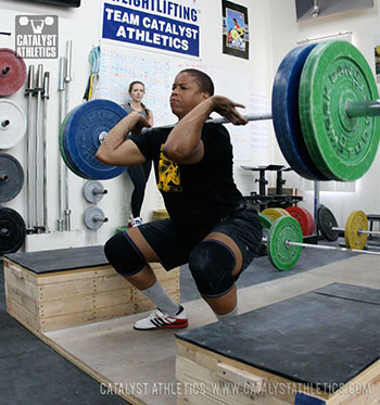Tamara block clean - Olympic Weightlifting, strength, conditioning, fitness, nutrition - Catalyst Athletics