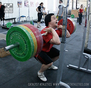Steve front squat - Olympic Weightlifting, strength, conditioning, fitness, nutrition - Catalyst Athletics