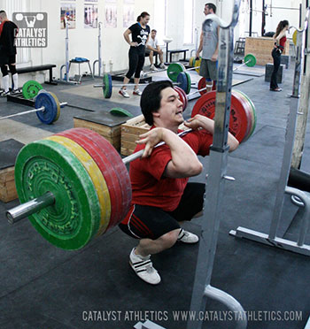 Steve front squat - Olympic Weightlifting, strength, conditioning, fitness, nutrition - Catalyst Athletics