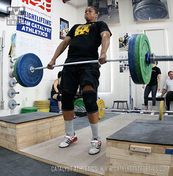 Tamara block clean - Olympic Weightlifting, strength, conditioning, fitness, nutrition - Catalyst Athletics