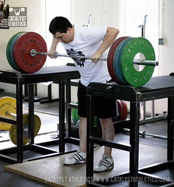 Steve on the jerk tables - Olympic Weightlifting, strength, conditioning, fitness, nutrition - Catalyst Athletics