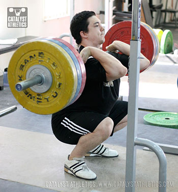 Steve front squat - Olympic Weightlifting, strength, conditioning, fitness, nutrition - Catalyst Athletics