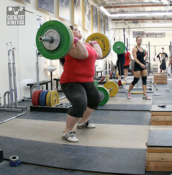 Tamara power clean - Olympic Weightlifting, strength, conditioning, fitness, nutrition - Catalyst Athletics