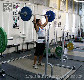 Chyna push press - Olympic Weightlifting, strength, conditioning, fitness, nutrition - Catalyst Athletics