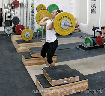 Alyssa jerk dip squat - Olympic Weightlifting, strength, conditioning, fitness, nutrition - Catalyst Athletics
