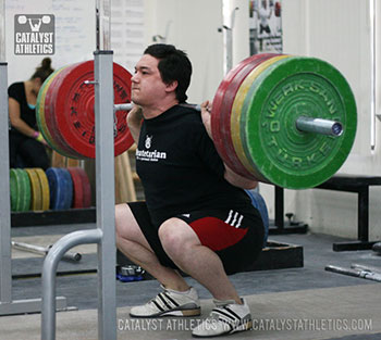 Steve back squat - Olympic Weightlifting, strength, conditioning, fitness, nutrition - Catalyst Athletics