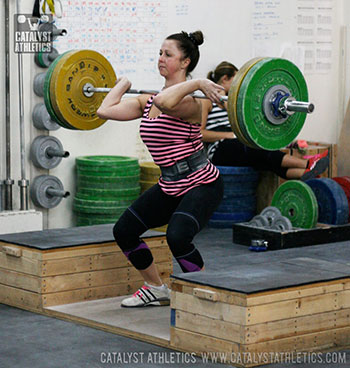 Aimee Block Power Clean - Olympic Weightlifting, strength, conditioning, fitness, nutrition - Catalyst Athletics
