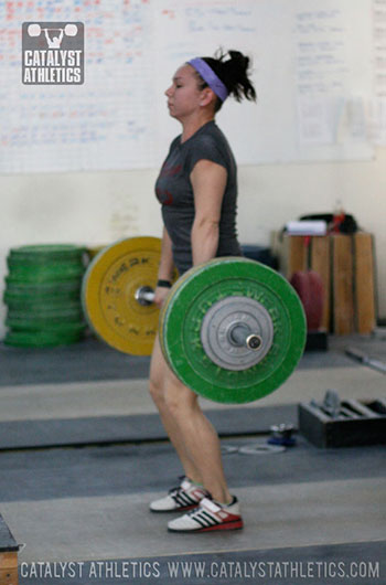 Alyssa Clean Pull - Olympic Weightlifting, strength, conditioning, fitness, nutrition - Catalyst Athletics