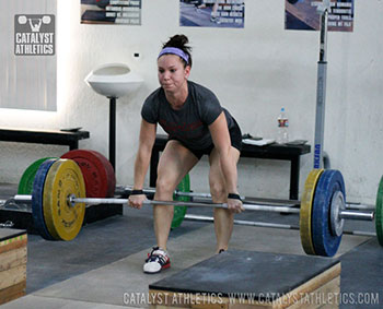 Alyssa Clean Pull - Olympic Weightlifting, strength, conditioning, fitness, nutrition - Catalyst Athletics
