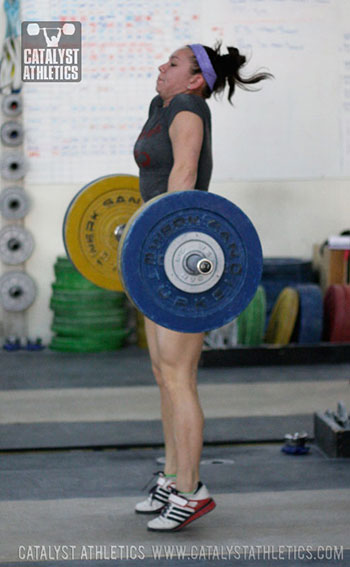 Alyssa Clean Pull - Olympic Weightlifting, strength, conditioning, fitness, nutrition - Catalyst Athletics