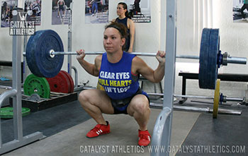 Alyssa Back Squat - Olympic Weightlifting, strength, conditioning, fitness, nutrition - Catalyst Athletics