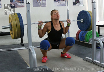 Jessica Back Squat - Olympic Weightlifting, strength, conditioning, fitness, nutrition - Catalyst Athletics