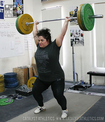 Tamara Power Jerk - Olympic Weightlifting, strength, conditioning, fitness, nutrition - Catalyst Athletics